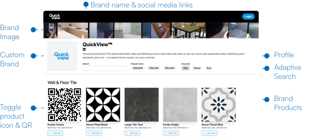 QuickView Brand Catalog